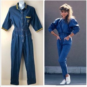 Vintage 8s Denim Jumpsuit 